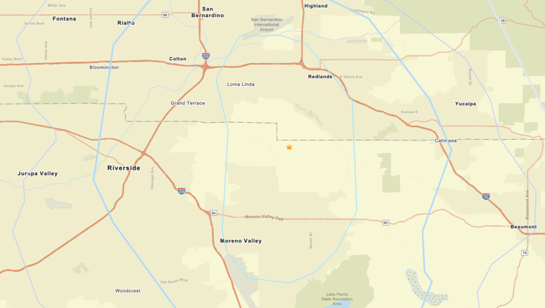 Preliminary magnitude-3.4 earthquake rattles near Redlands: USGS