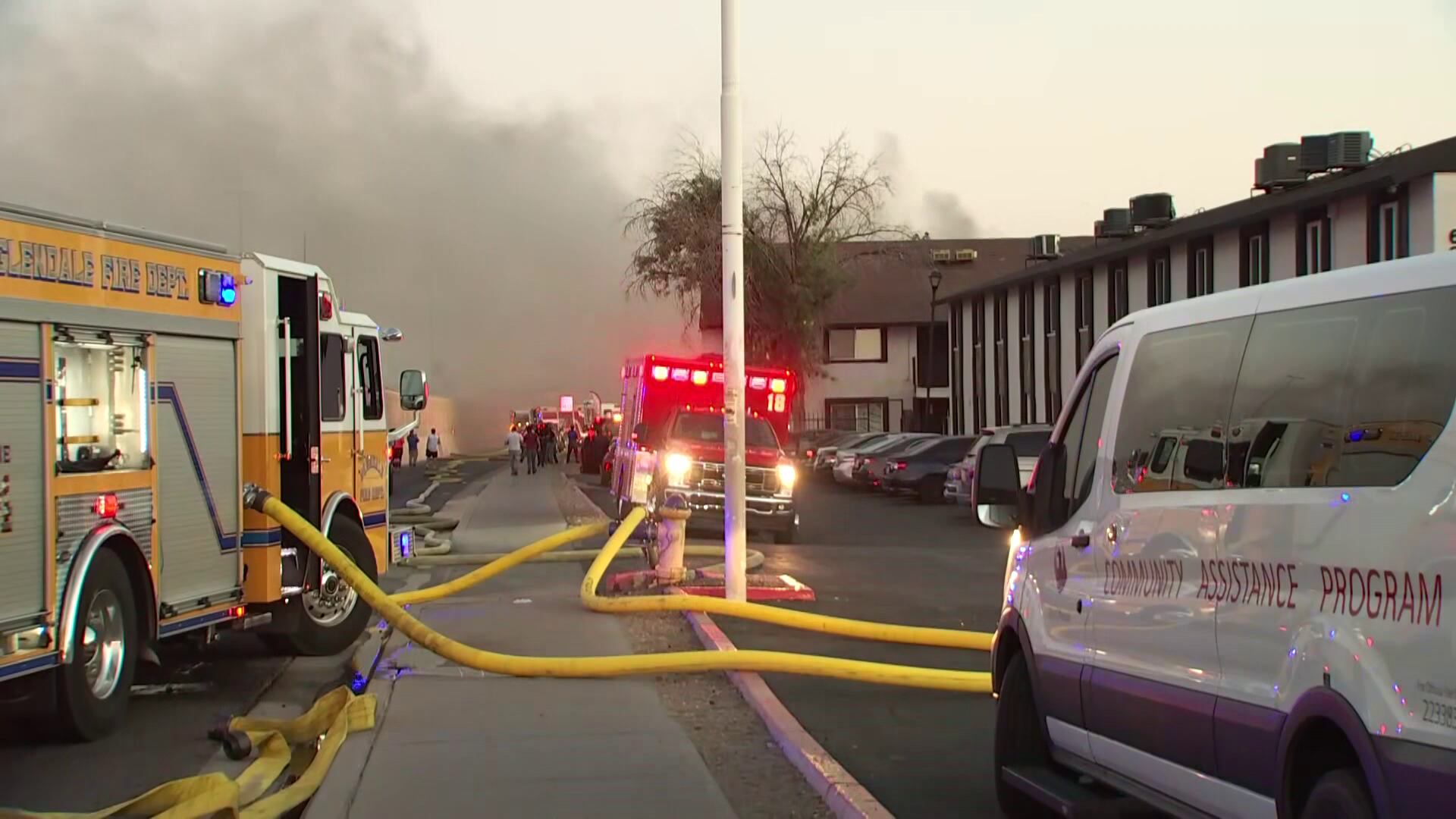 At least 20 displaced after second-alarm apartment fire in central Phoenix