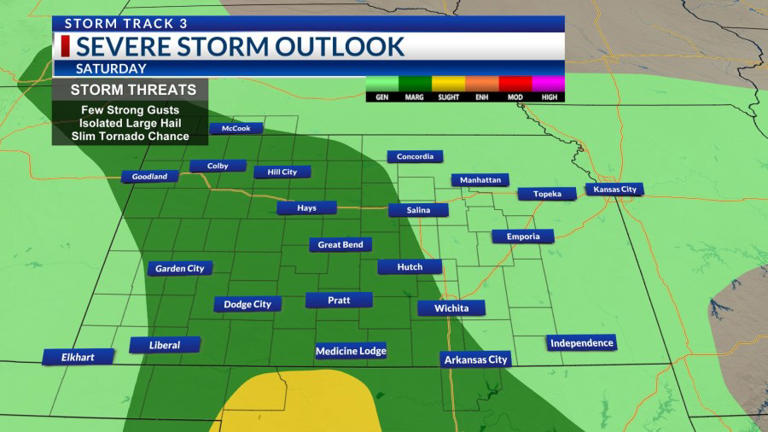 Storm Track 3 forecast: Scattered strong storms in store for Saturday