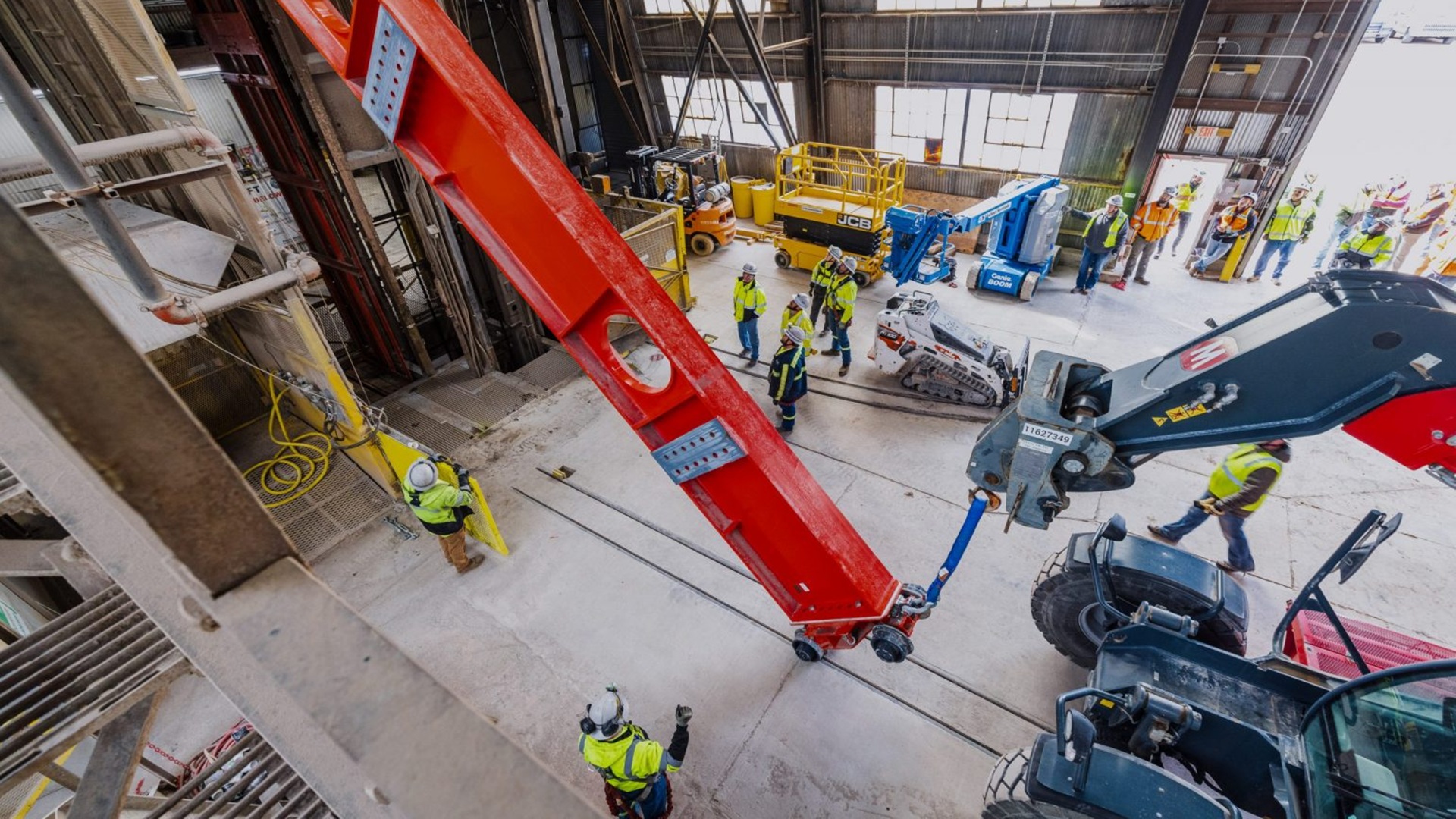 DUNE begins lowering 10 million pounds of steel underground