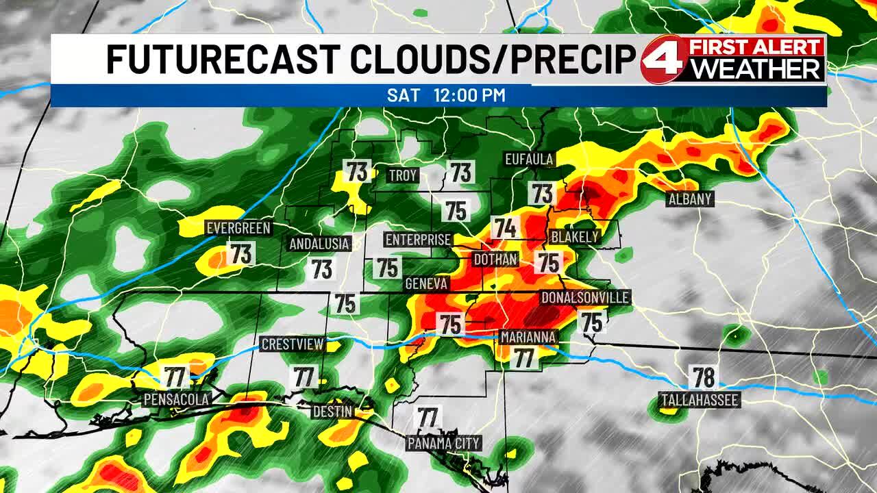 Rainy at times until drier pattern returns Tuesday