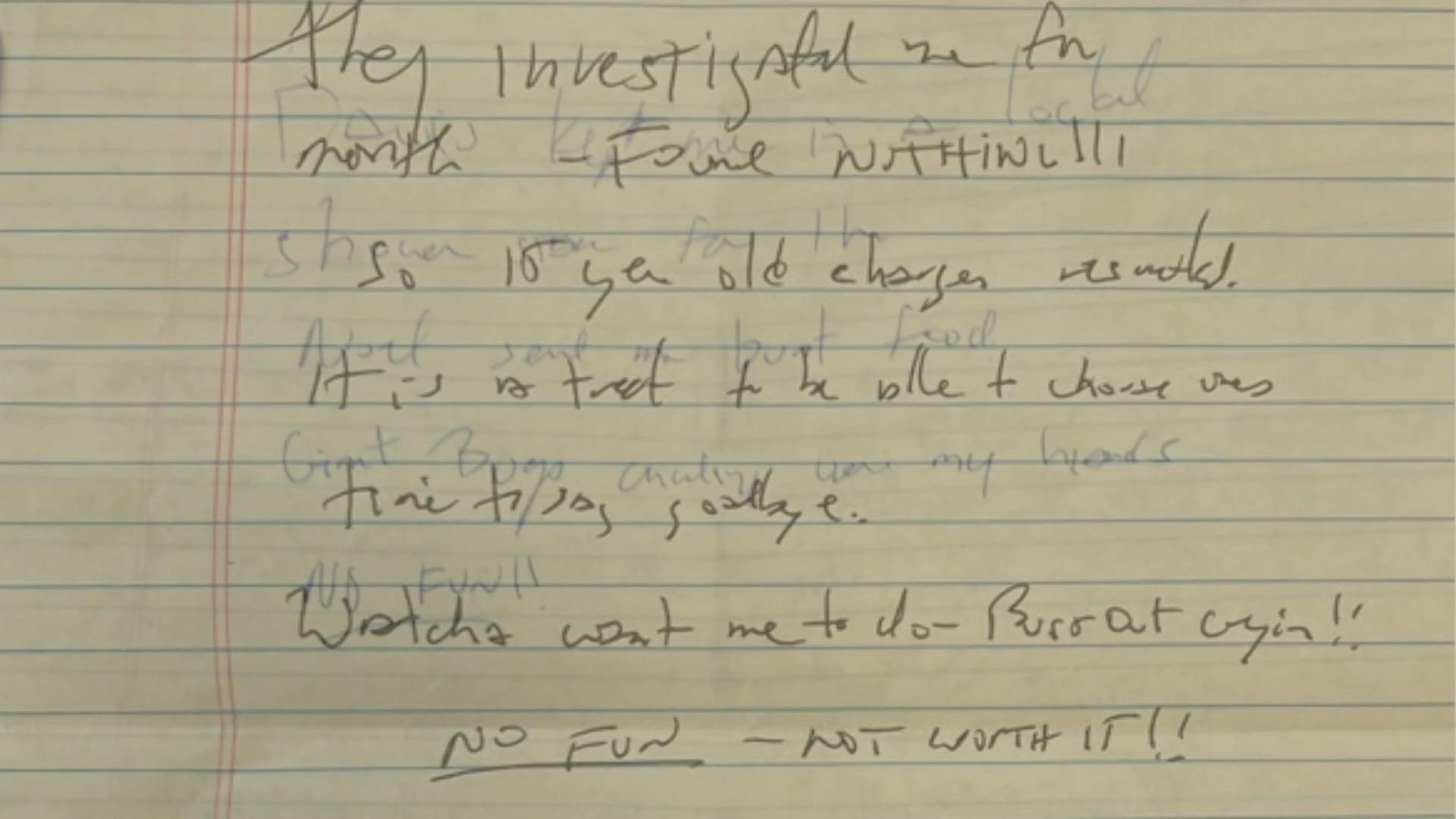Handwriting on newly released note matches one found after Jeffrey ...