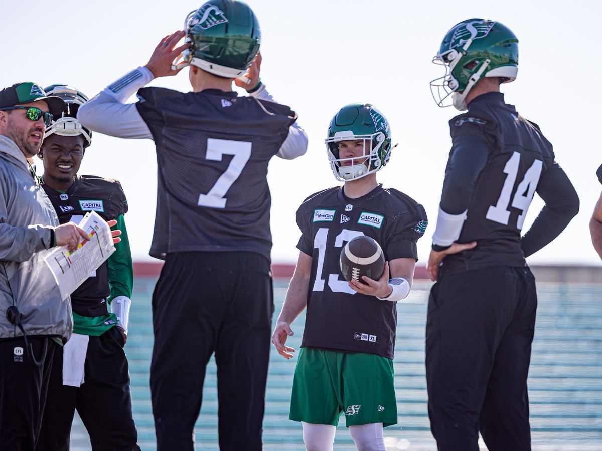 Huskies QB learns from the vets at Roughriders rookie training camp