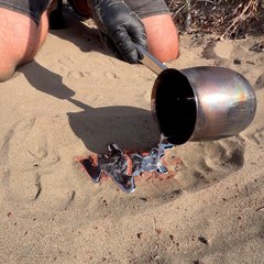 Sand it... heat it... and suddenly the letters appear 😳🔥