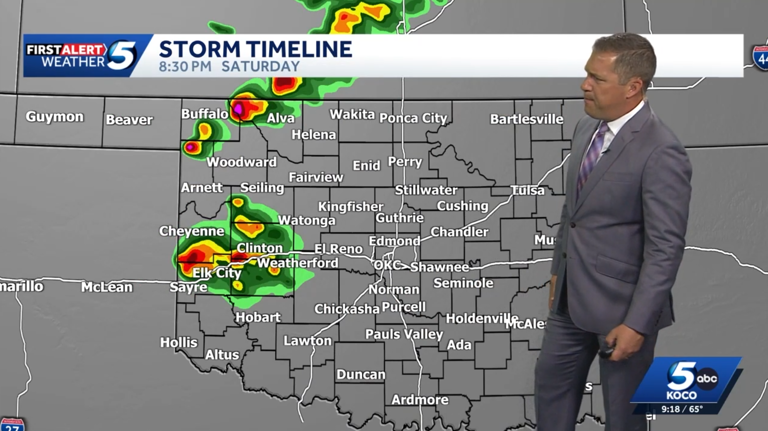 Timeline: Severe weather risk with large hail, strong winds for Saturday