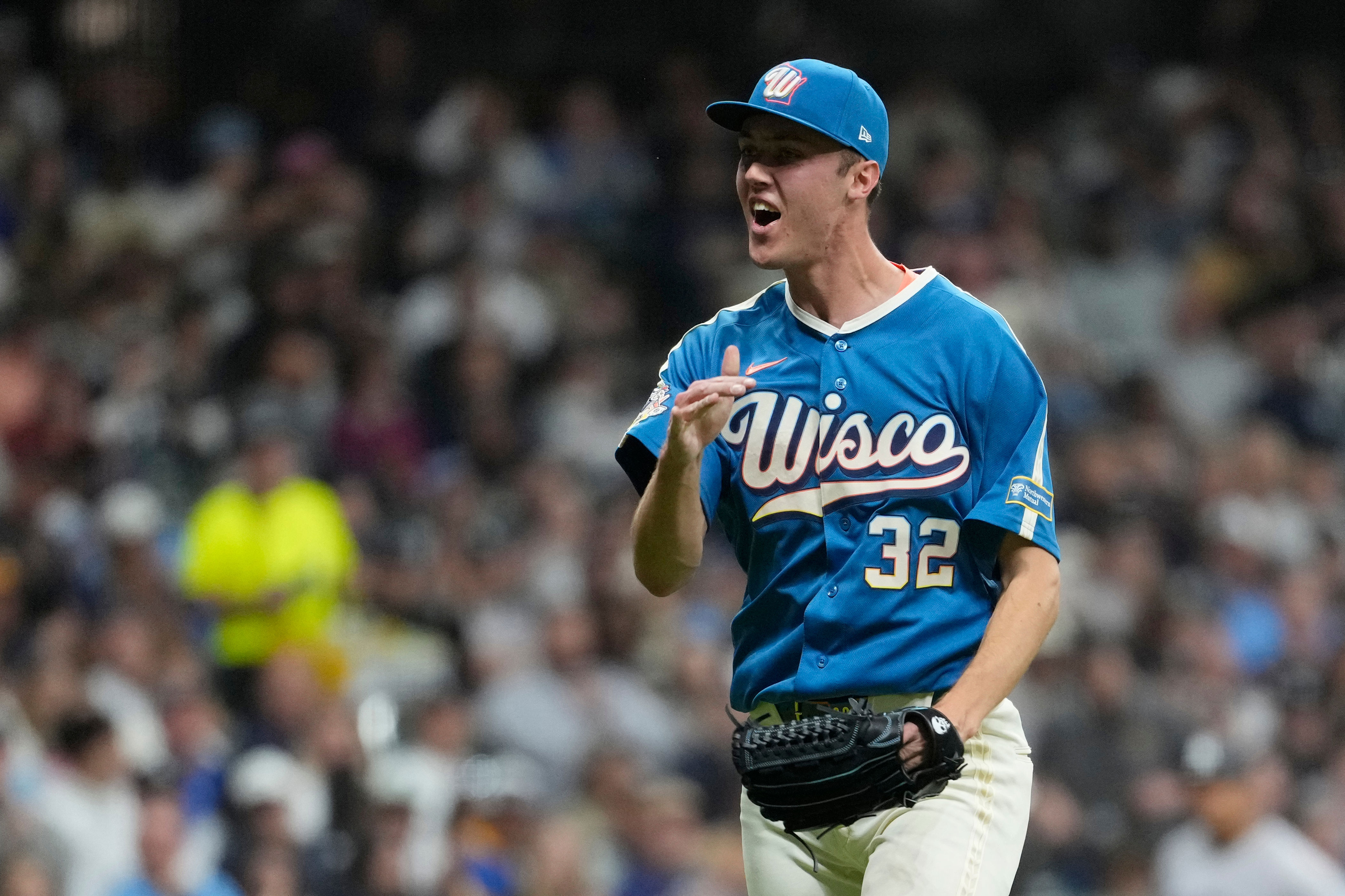 Brewers shut out Yankees 6-0 as Misiorowski tops 103 mph