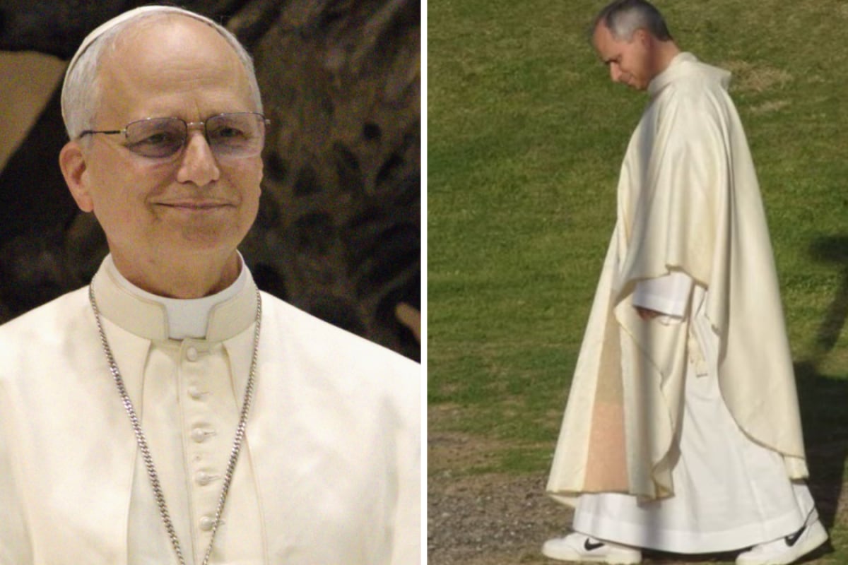 Pope Leo XIV goes viral for wearing Nike shoes under papal robes in ...