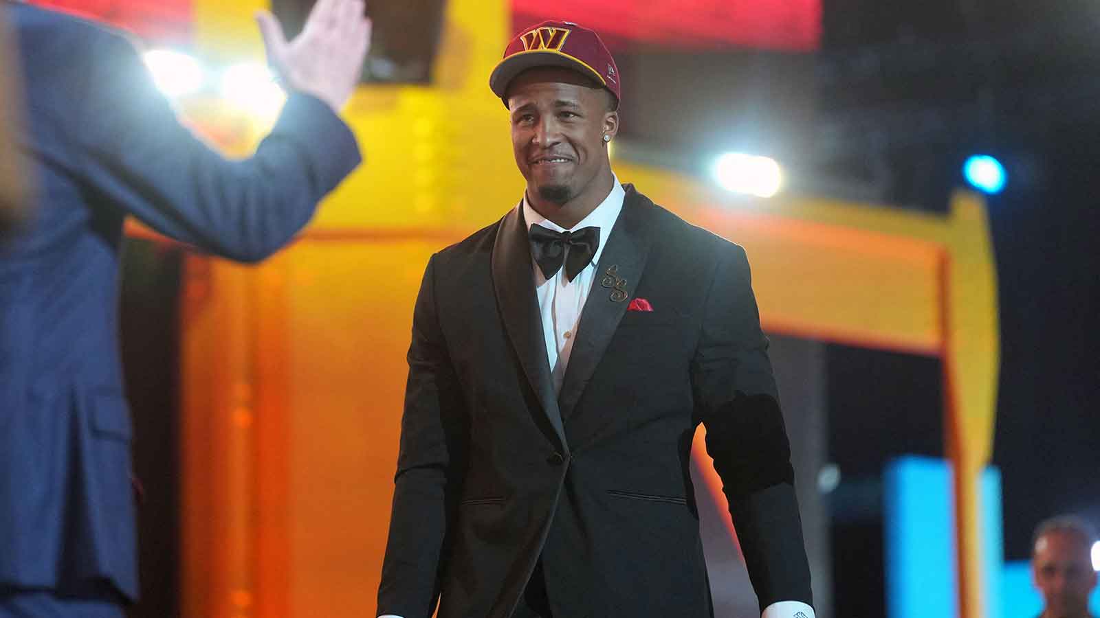 Which legendary linebackers inspired Sonny Styles’ Commanders number?