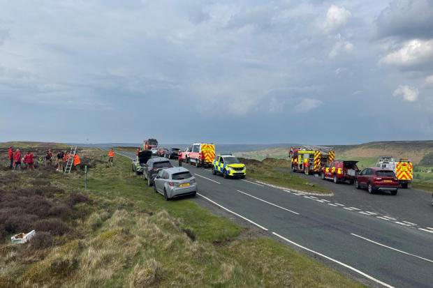 Dog rescued by emergency services after six-hour ordeal underground