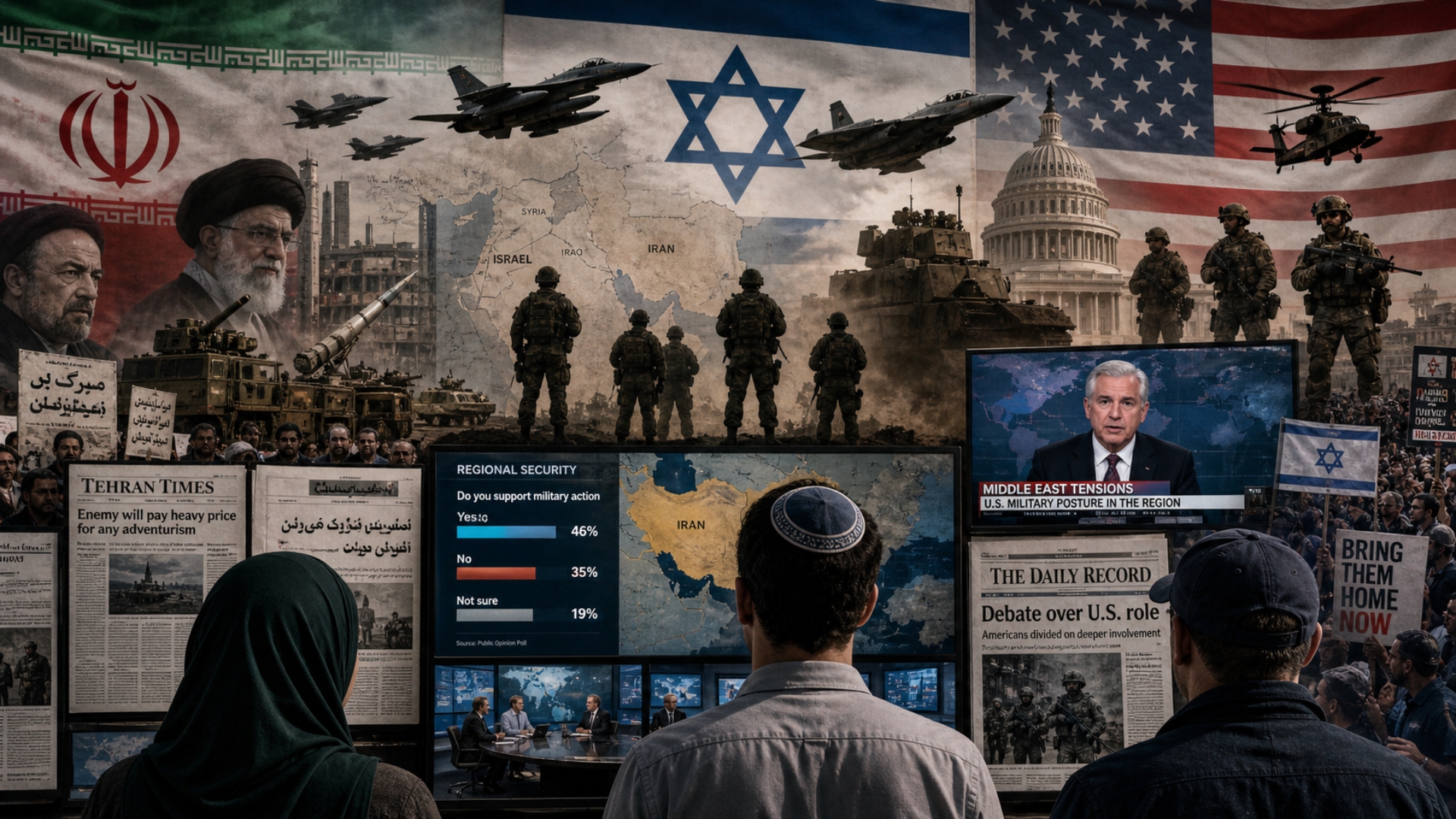 How war narratives shape opinion in Iran, Israel, and the US