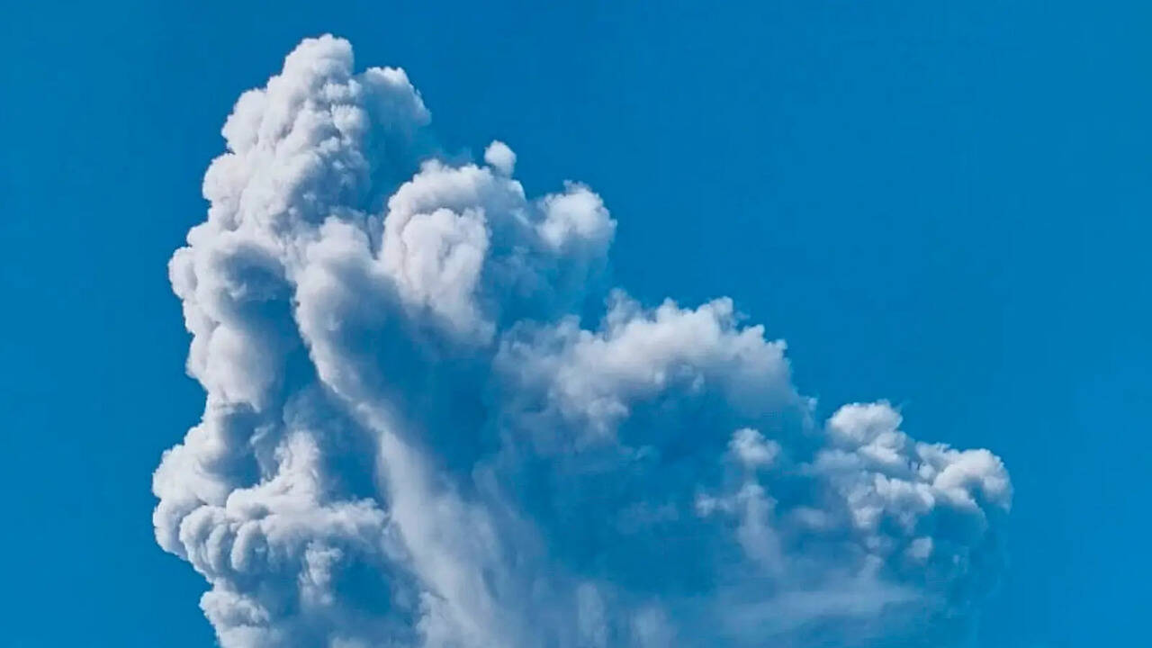 Rescue efforts continue after Mount Dukono eruption in Indonesia