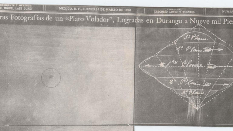 El caso Durango: los "planos" del OVNI que el FBI ocultó 75 años
