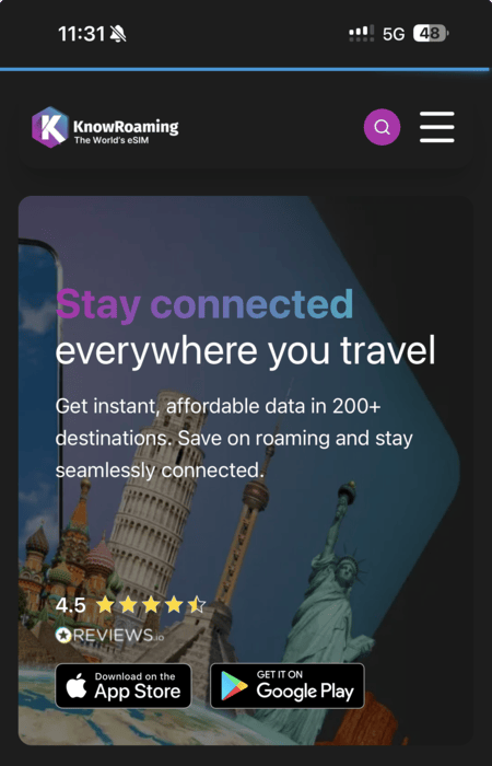 KnowRoaming review: Is it a good travel eSIM?
