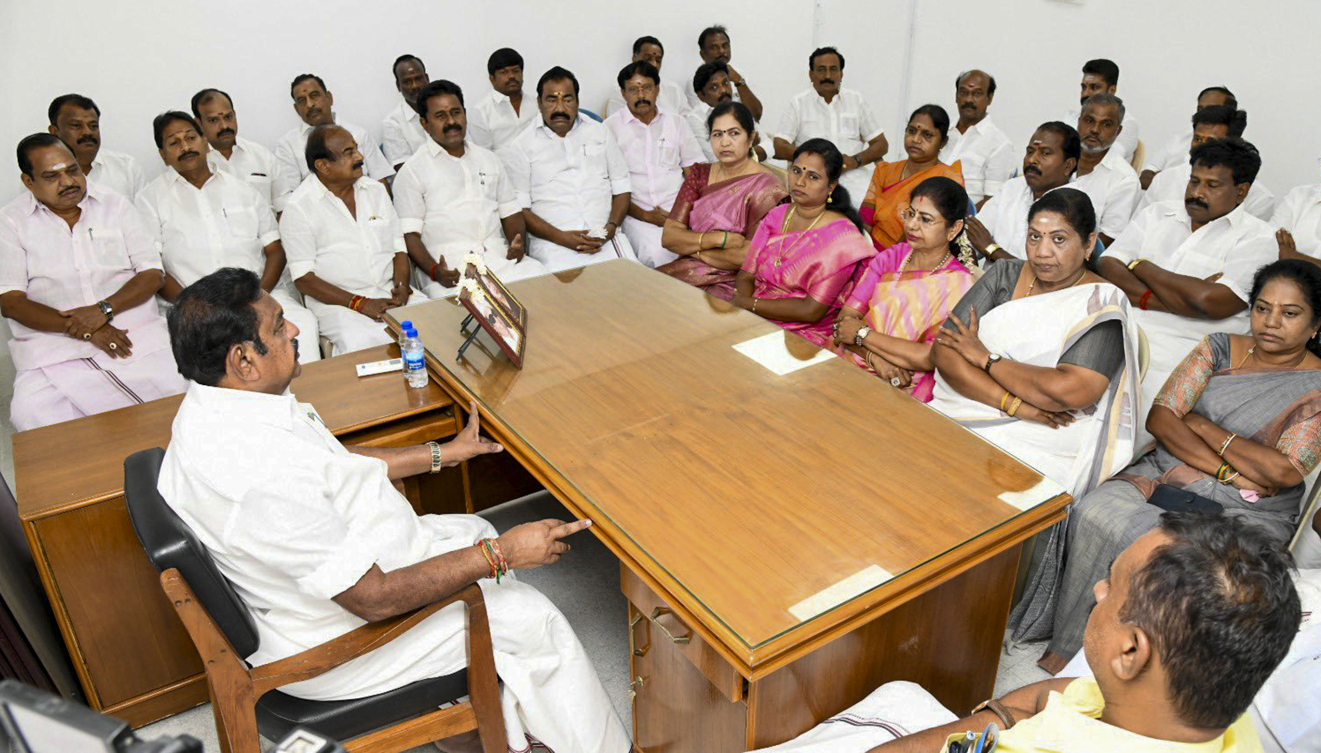 AIADMK MLAs return after Pondy resort stay, meet party chief