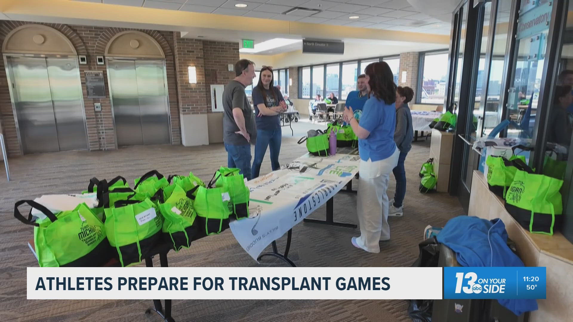 Team Michigan signs Transplant Games flag ahead of nationwide event