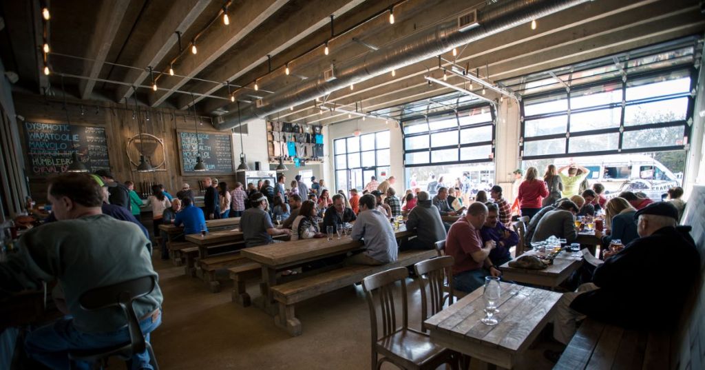 The interior of Commonwealth Brewing Company in Chic's Beach - Hidden Waterfront Town VA