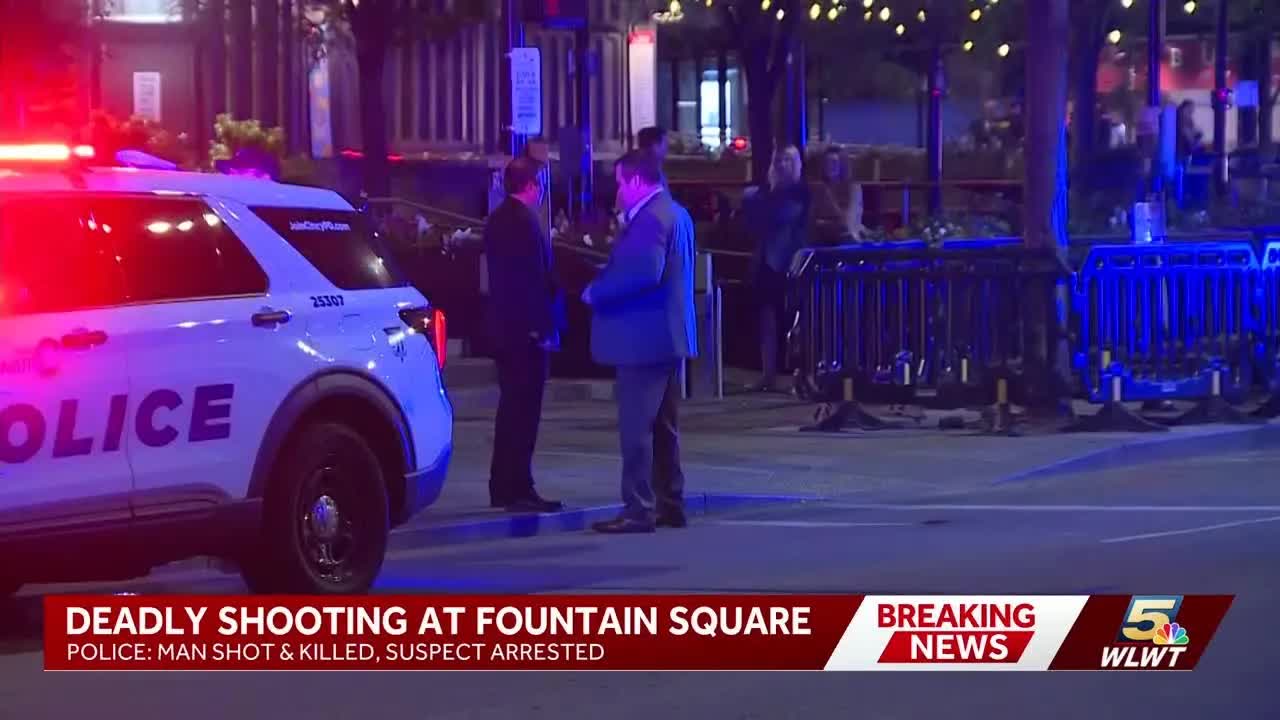 Deadly shooting at Fountain Square leaves 1 dead, suspect in custody