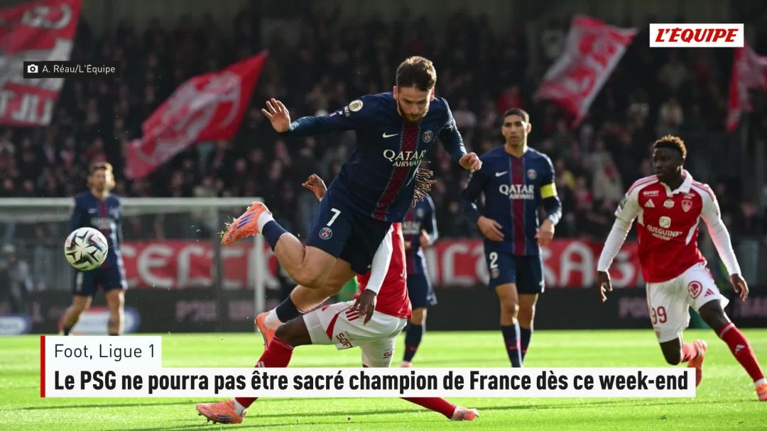 Le PSG ne pourra pas être sacré champion de France dès ce week-end