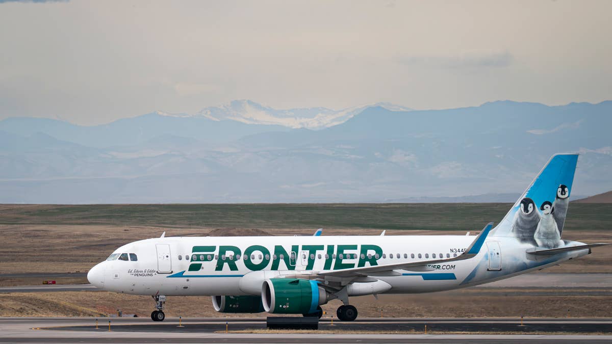 Frontier Airlines plane strikes pedestrian on runway at Denver Airport ...