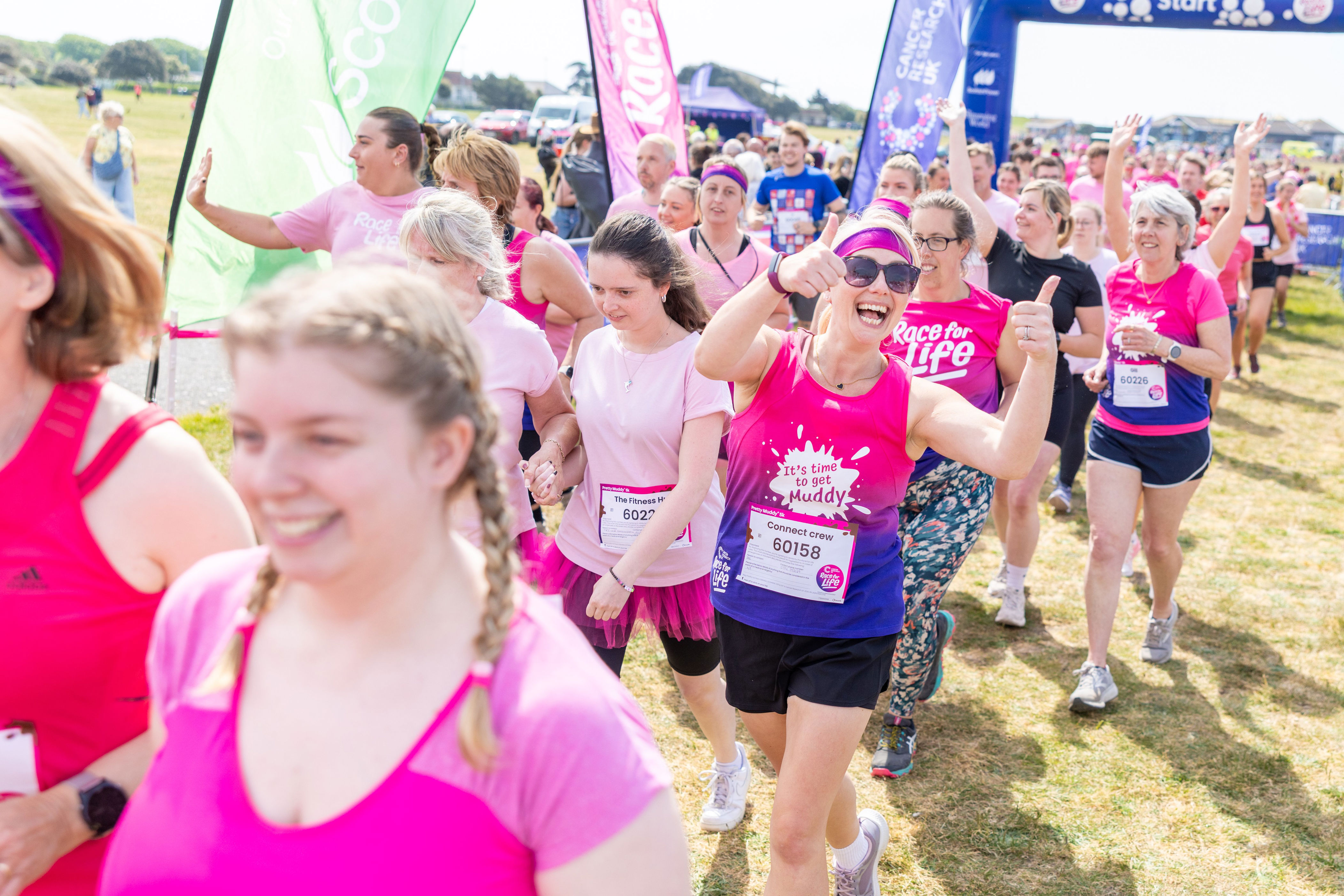 Race for Life Pretty Muddy run: Hundreds get filthy on Southsea Common ...