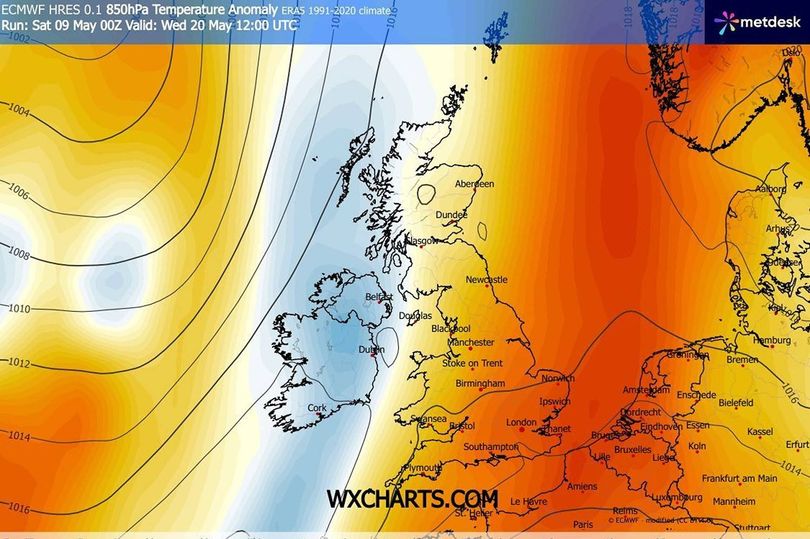UK weather maps show Brits set for 26C mini heatwave as 9 cities set to ...