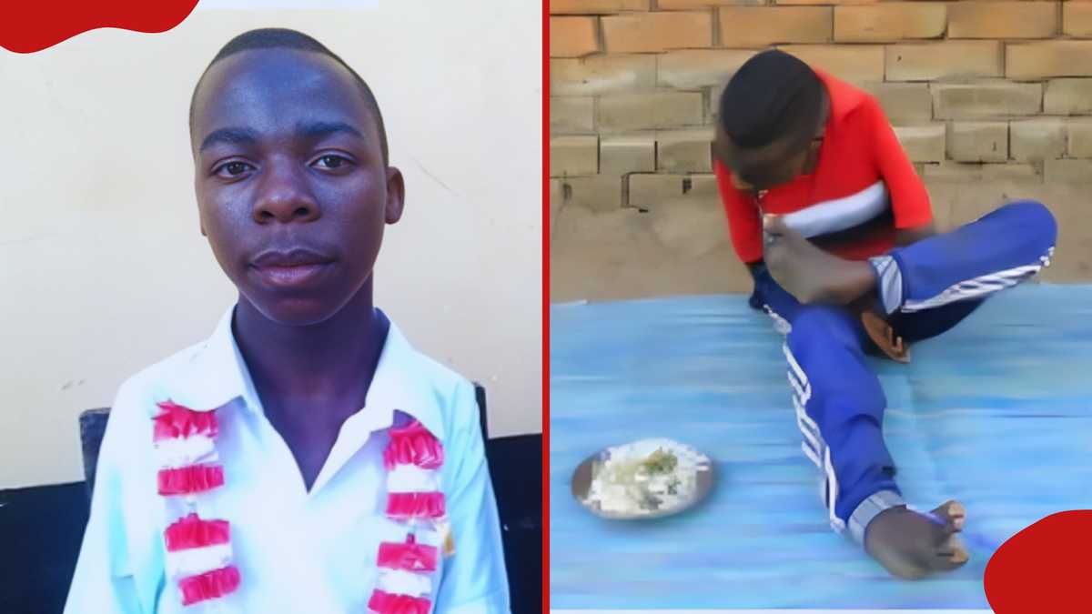 Joy as student with paralysed hands, using feet to write, completes ...