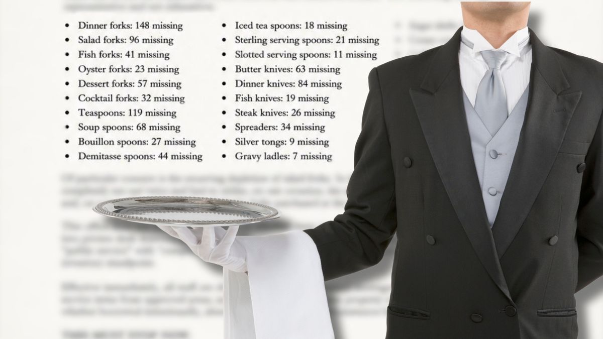 White House butler 'memo' about cutlery theft is fake. Here's proof