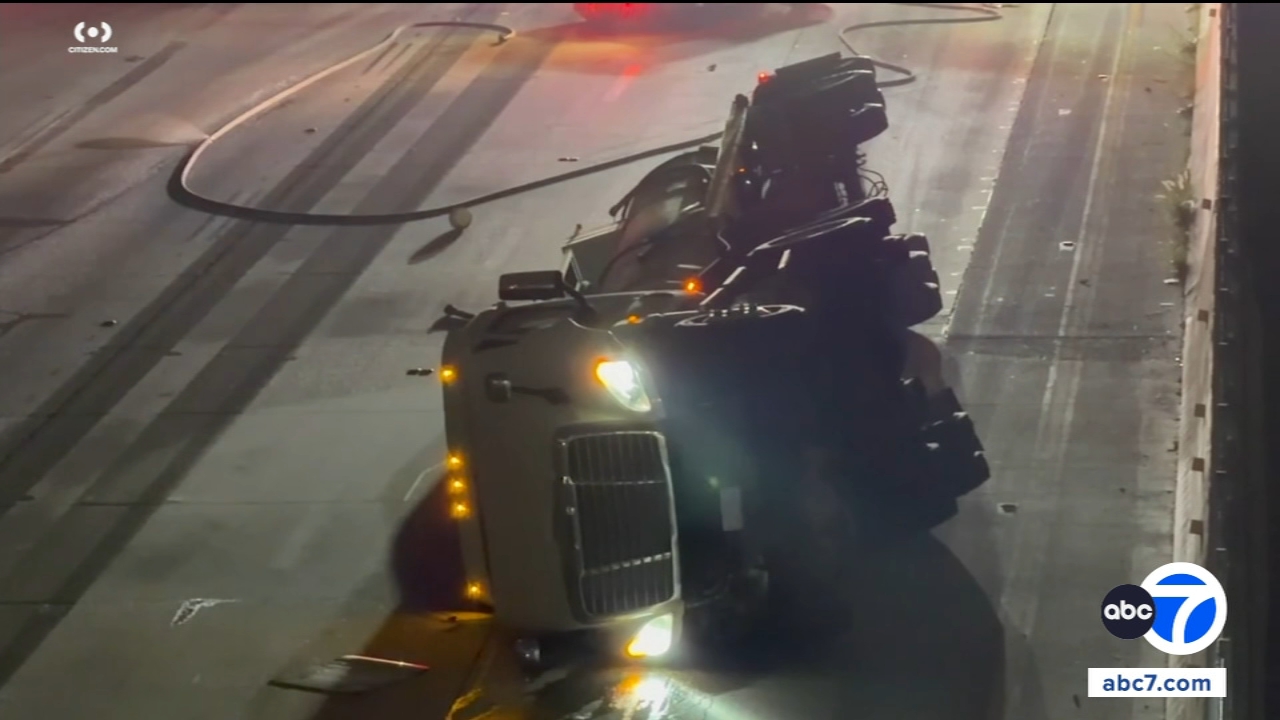 All WB lanes of the 105 Freeway reopen in South LA hours after truck ...
