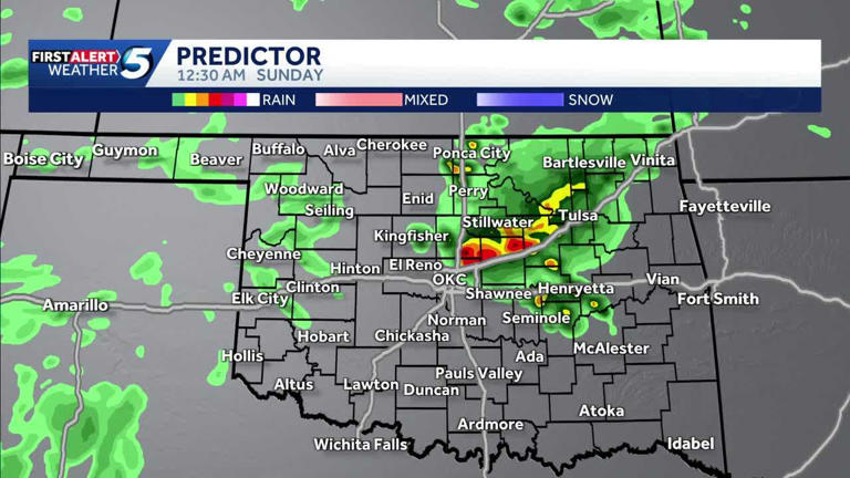 Rain continues overnight after storms bring baseball-sized hail to ...