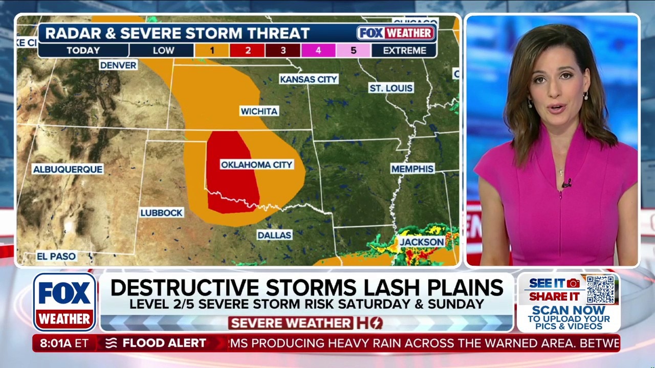 Destructive storms set to lash the Plains with damaging winds and large ...
