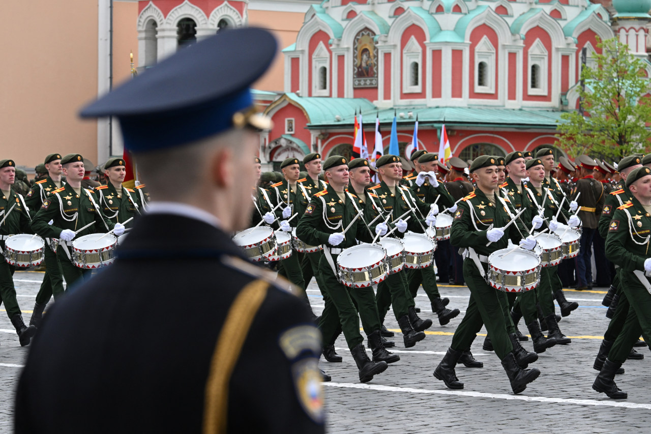 Putin presides over downsized military parade as Ukraine war drags on