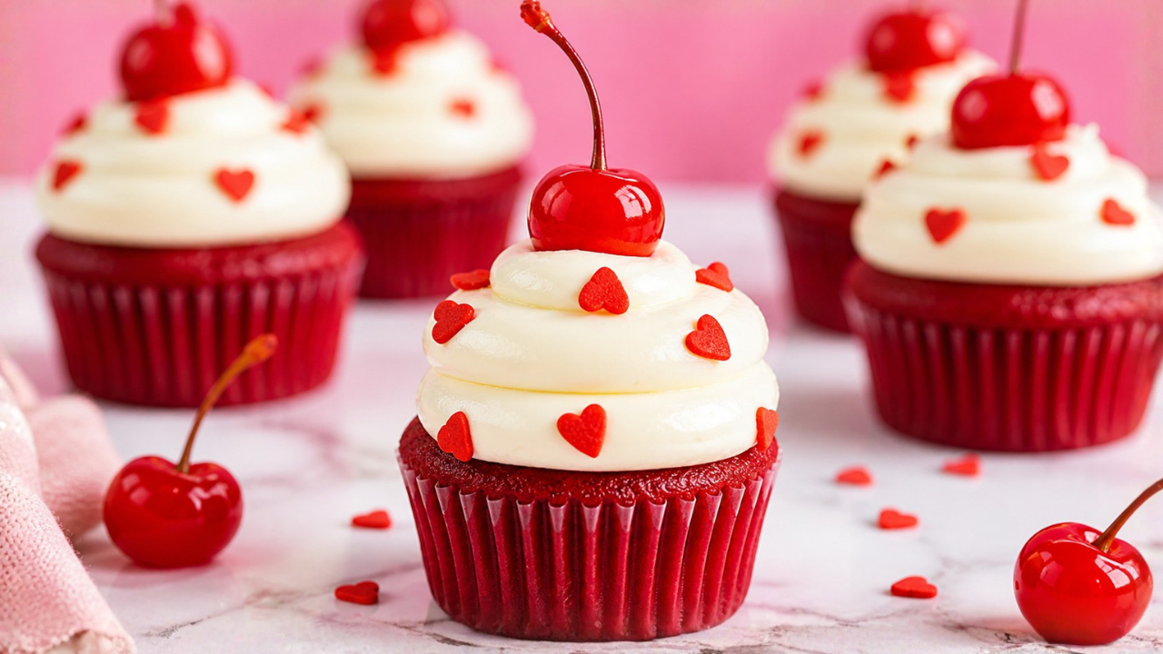 how-to-make-cherry-heart-cupcakes