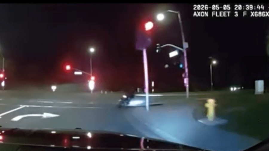 OC police arrest fleeing motorcyclist after his luck runs out of gas