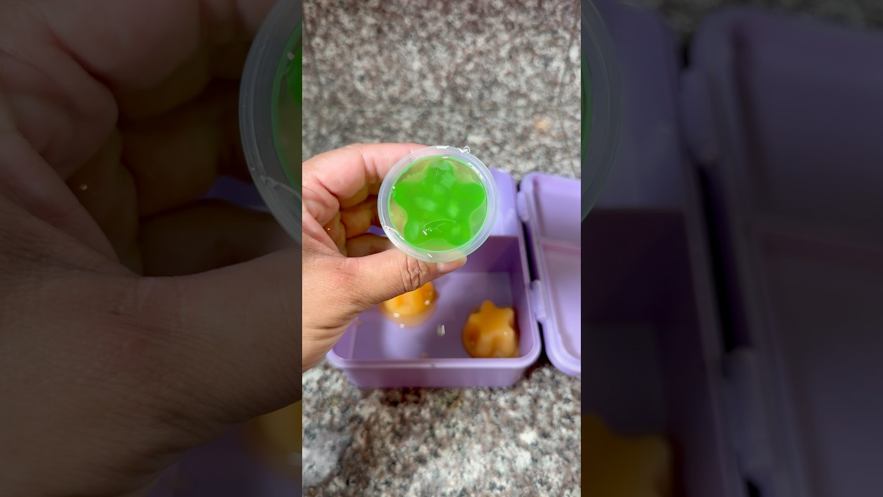 Watch how packing school lunch using only Jello gets messy fast