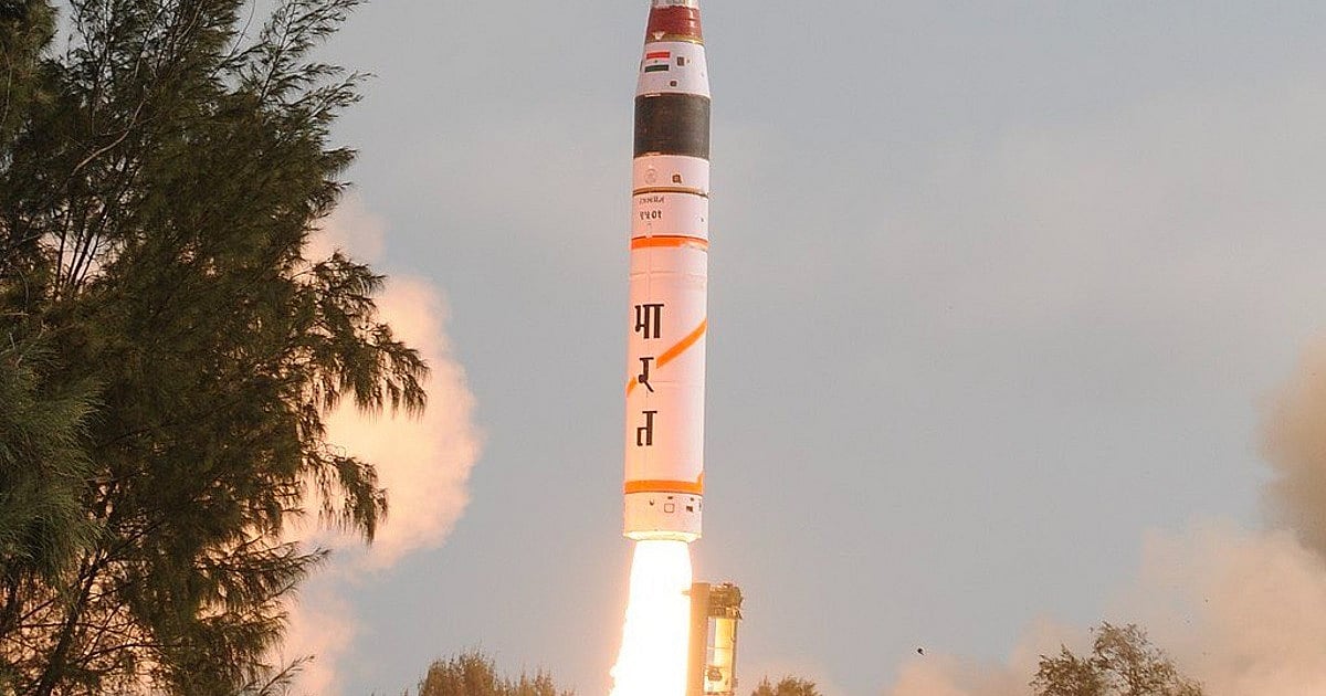 India conducts second test of MIRV-equipped Agni-5 'Divyastra' missile