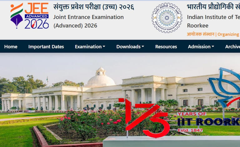 JEE Advanced 2026: IIT Roorkee to release paper 1 and 2; provisional ...