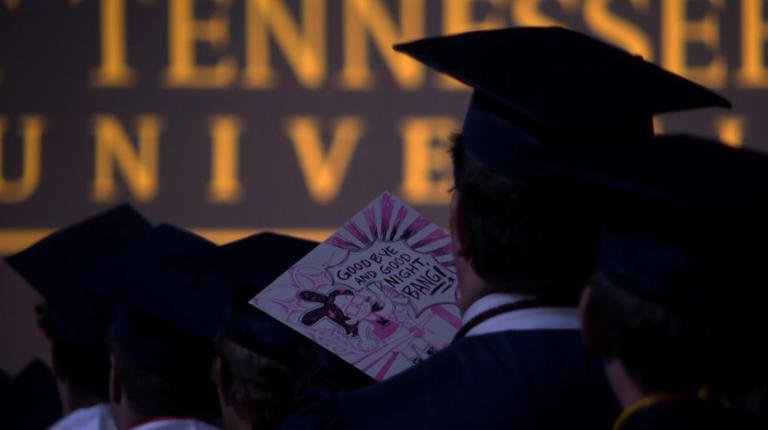 ETSU celebrates 2,061 spring graduates, including student behind Bucky ...