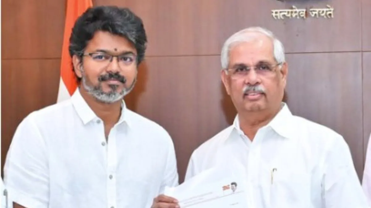 Vijay meets Tamil Nadu Guv for 4th time, stakes claim to form govt ...