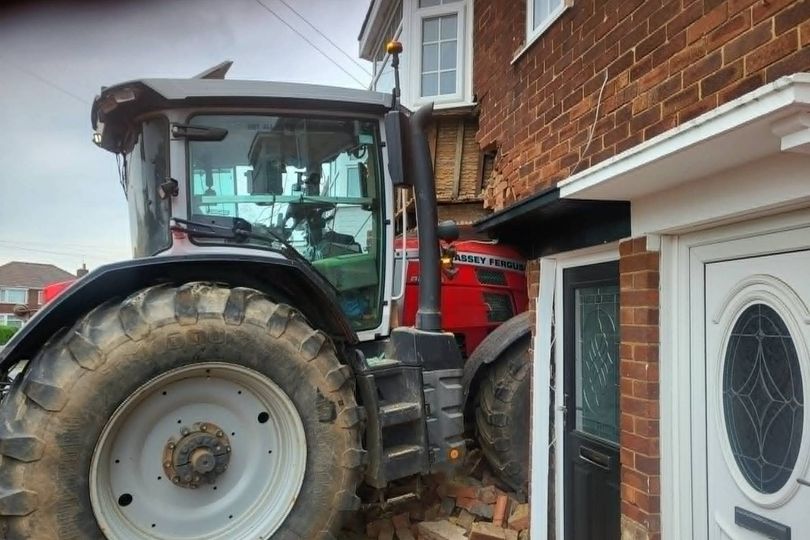 Neighbours 'felt it' as £180,000 tractor driven into North East home at ...