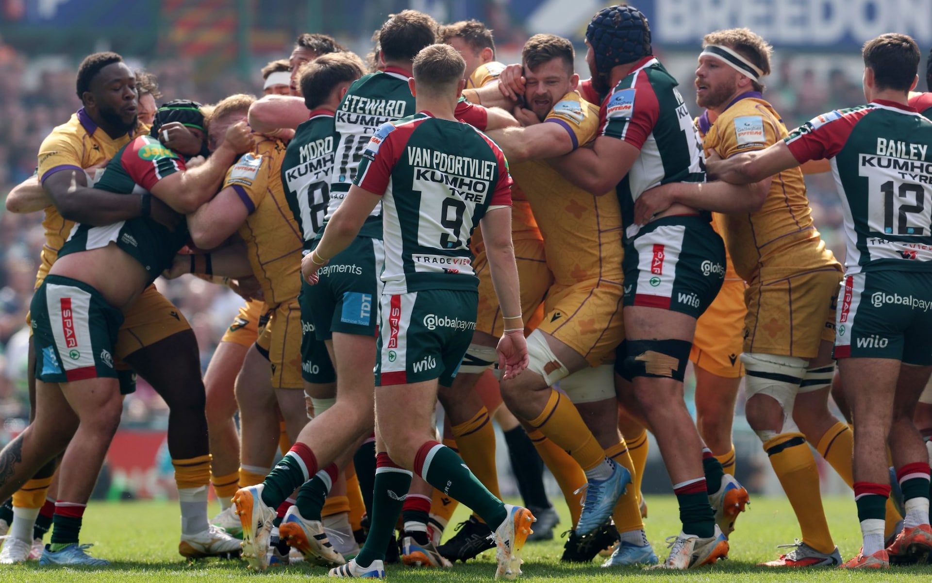 Leicester give Northampton 'painful thumping' in feisty East Midlands derby