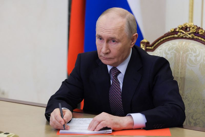 Russian President Putin chairs Security Council meeting in Moscow