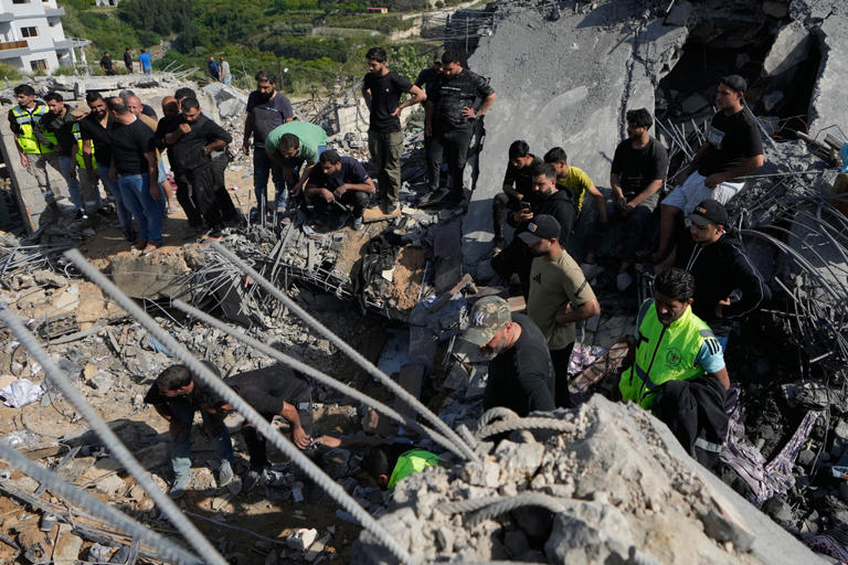 Israeli drone strikes near Beirut kill 4 and southern airstrikes kill ...