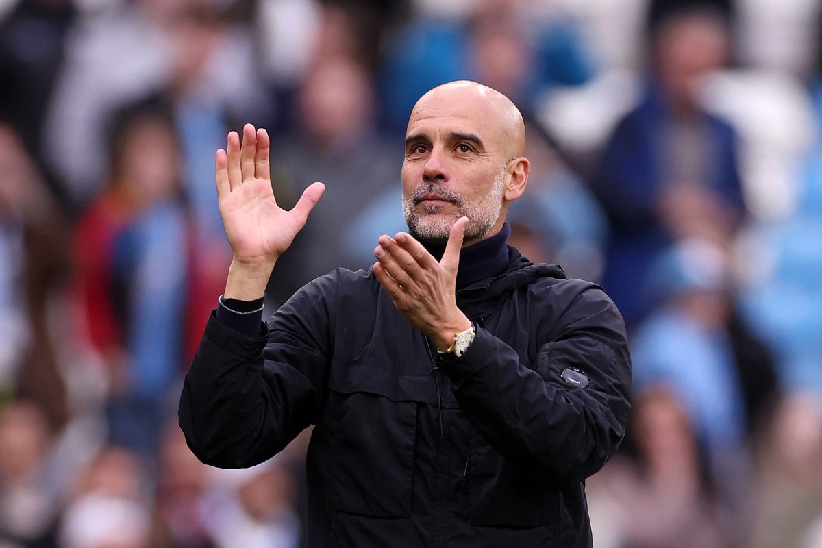 Guardiola shouts 'Come on you Irons' ahead of West Ham v Arsenal