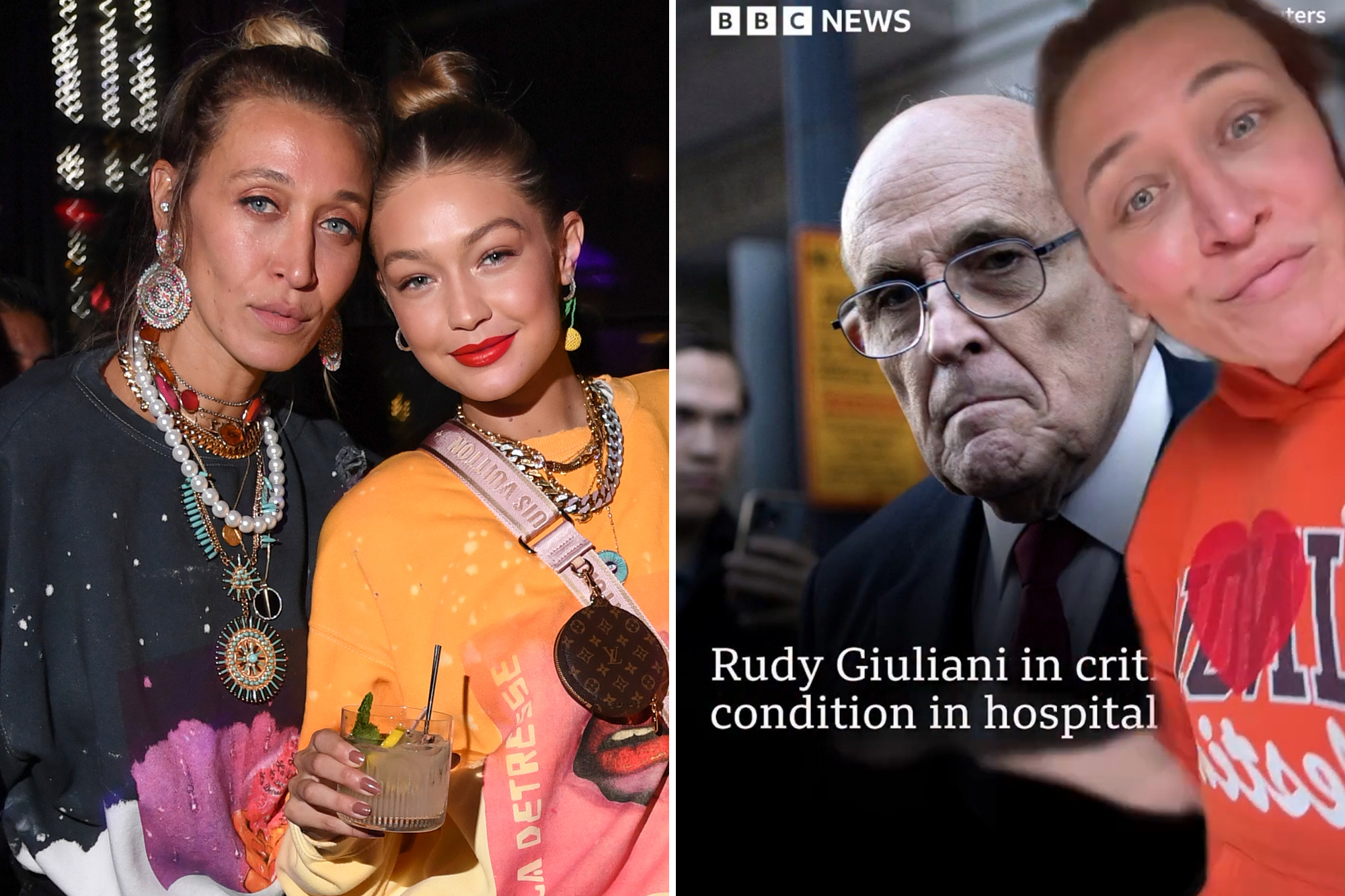 Gigi Hadid’s woke half-sister celebrates Rudy Giuliani’s illness in ...