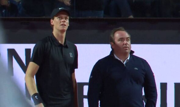Jannik Sinner umpire Italian Open match suspended