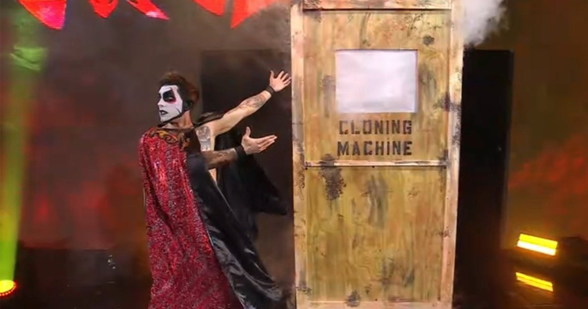 Danhausen uses a cloning machine to find WWE Backlash mystery partner