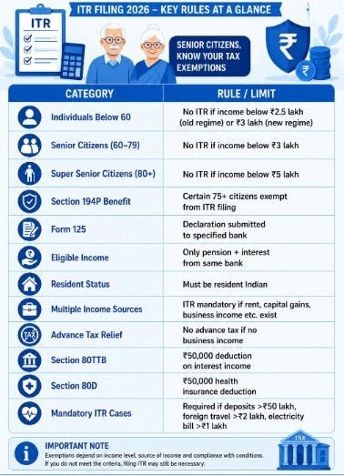 BT explainer: ITR filing rules 2026 -- Are super senior citizens exempt ...