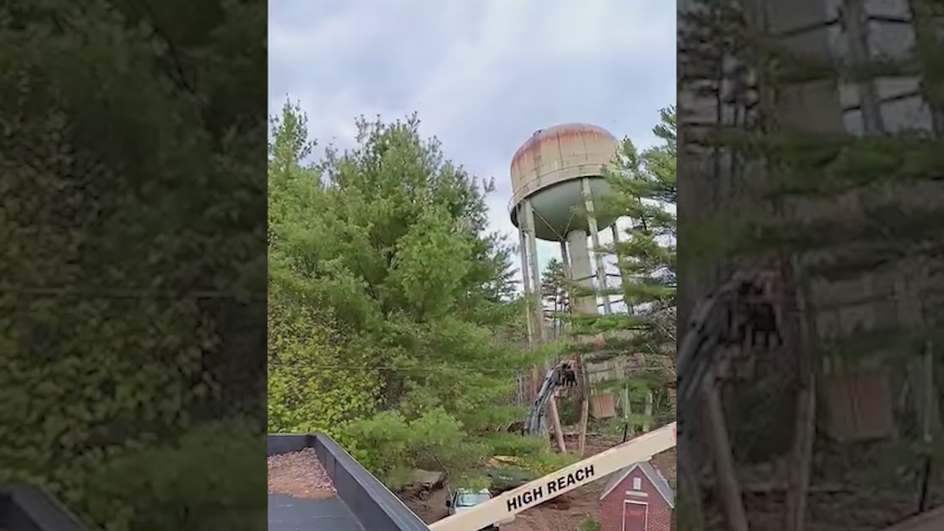 End of an era: Watch the Windham water tower come down