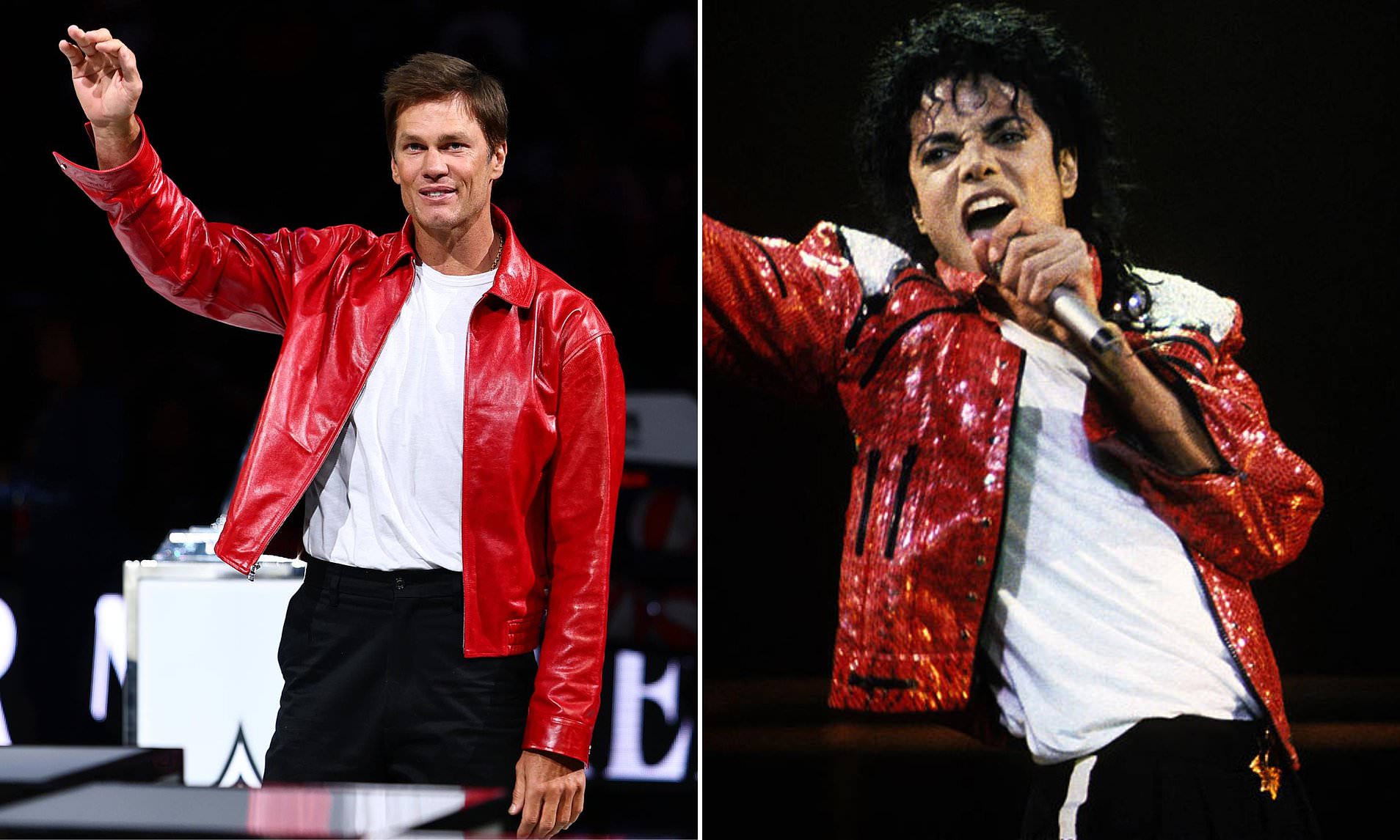 Tom Brady ripped for Michael Jackson fashion faux-pas at Las Vegas Aces ...