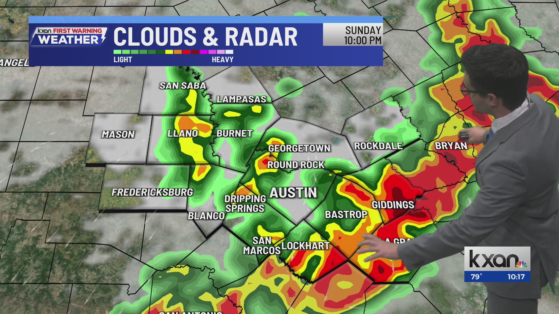 Severe weather risk in Central Texas on Sunday | KXAN weather forecast ...